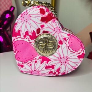 Lilly Pulitzer Heart-Shaped Floral Jewelry Case